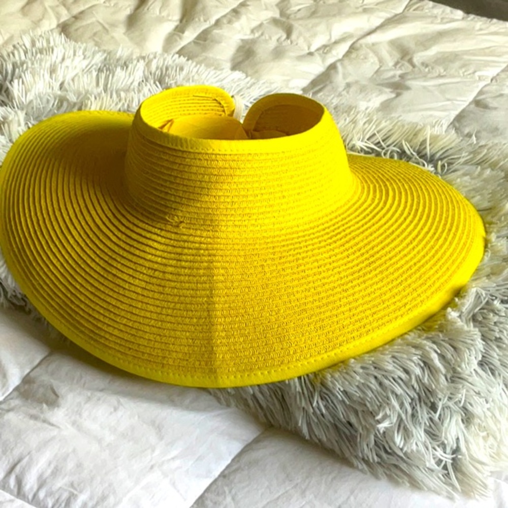 San Diego Hat Company adjustable visor yellow sun hat